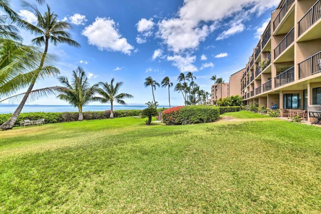 Stunning Maui Direct Ocean Front On The Beach, Walk To Beach From Condo, Watch Turtles, Whales, Ac In All Rooms Ocean View Pool And Spa Wailuku Экстерьер фото
