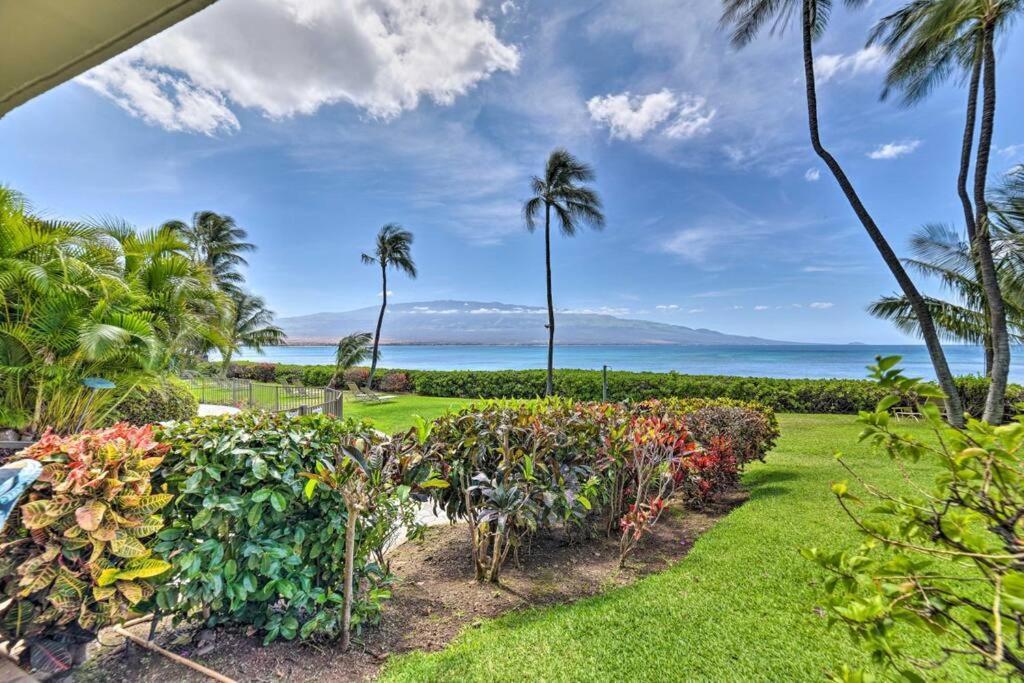 Stunning Maui Direct Ocean Front On The Beach, Walk To Beach From Condo, Watch Turtles, Whales, Ac In All Rooms Ocean View Pool And Spa Wailuku Экстерьер фото